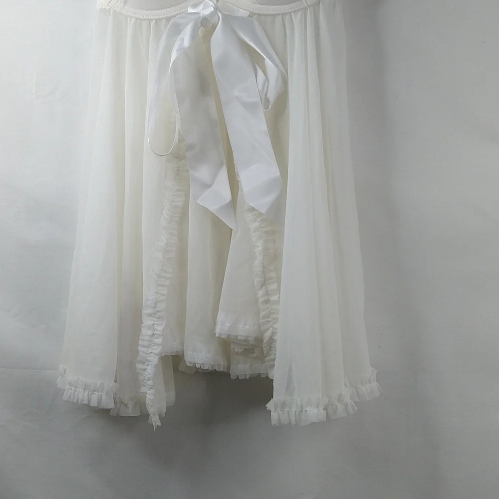 Victoria's Secret Off White Babydoll Lingerie Size: 36B - Picture 3 of 10